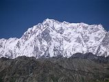 06 Nanga Parbat Rupal Face From The Deosai Plains The Mazeno Ridge leads to the enormous Rupal Face of Nanga Parbat, seen from the Deosai Plains. From the summit, the ridge leads down then ridge, past the North Peaks to the Southeast Peak and East Peaks and then plummets to Rakhiot Peak.